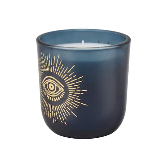 Assorted 10oz. Evil Eye Scented Glass Jar Candle with Lid, 1pc. by Ashland®